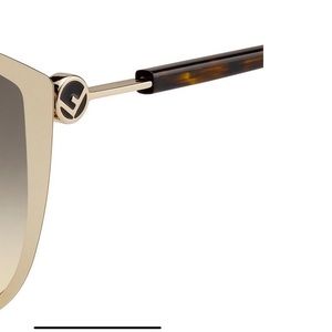 Fendi Sunglasses Women's FF-0395/F/S 0J5G-Gold/Copper Brown Gradient